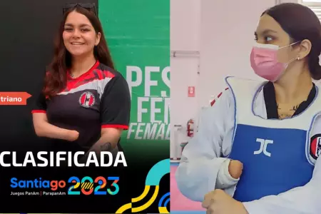 Parataekwondista Laura Puntriano clasific a los Juegos Parapanamericanos 2023.