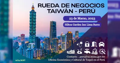 Delegacin comercial de Taiwn llegar a Per ofreciendo oportunidades comercial