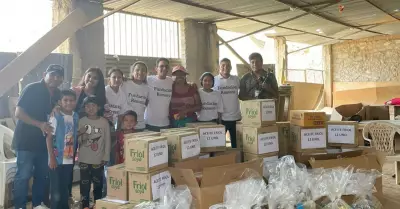Fundación Romero y Exitosa continúan llevando apoyo damnificados en Jicamarca