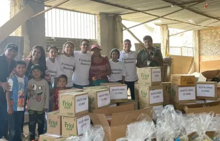 Fundación Romero y Exitosa continúan llevando apoyo damnificados en Jicamarca