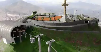 Proyección del Teleférico Cerro San Cristóbal.