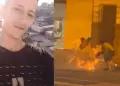 "¡Pónganlo en los más buscados!": El llanto de la tía de la mujer que falleció tras ser quemada viva por su pareja en Plaza Dos de Mayo