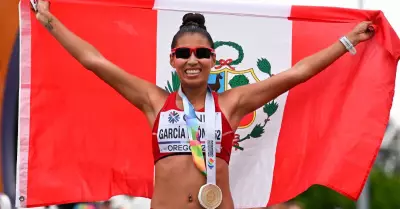Kimberly Garca, dos veces campeona mundial de marcha atltica.