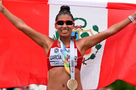 Kimberly García, dos veces campeona mundial de marcha atlética.