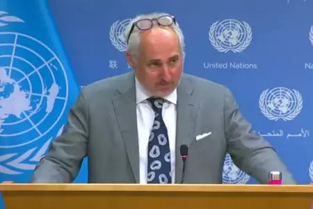 Stephane Dujarric, portavoz del secretario general de las Naciones Unidas.