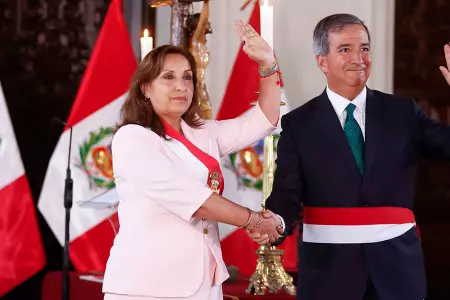 Ministro Raúl Reyes y presidenta Dina Boluarte.