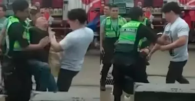 Dueño desmaya de un puñetazo a ladrón que intentaba robar su minimarket.