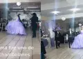 Quinceaera fue plantada por sus chambelanes, pero su madre decidi ayudarla.