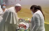 El papa se recupera en el hospital y visita a los nios enfermos