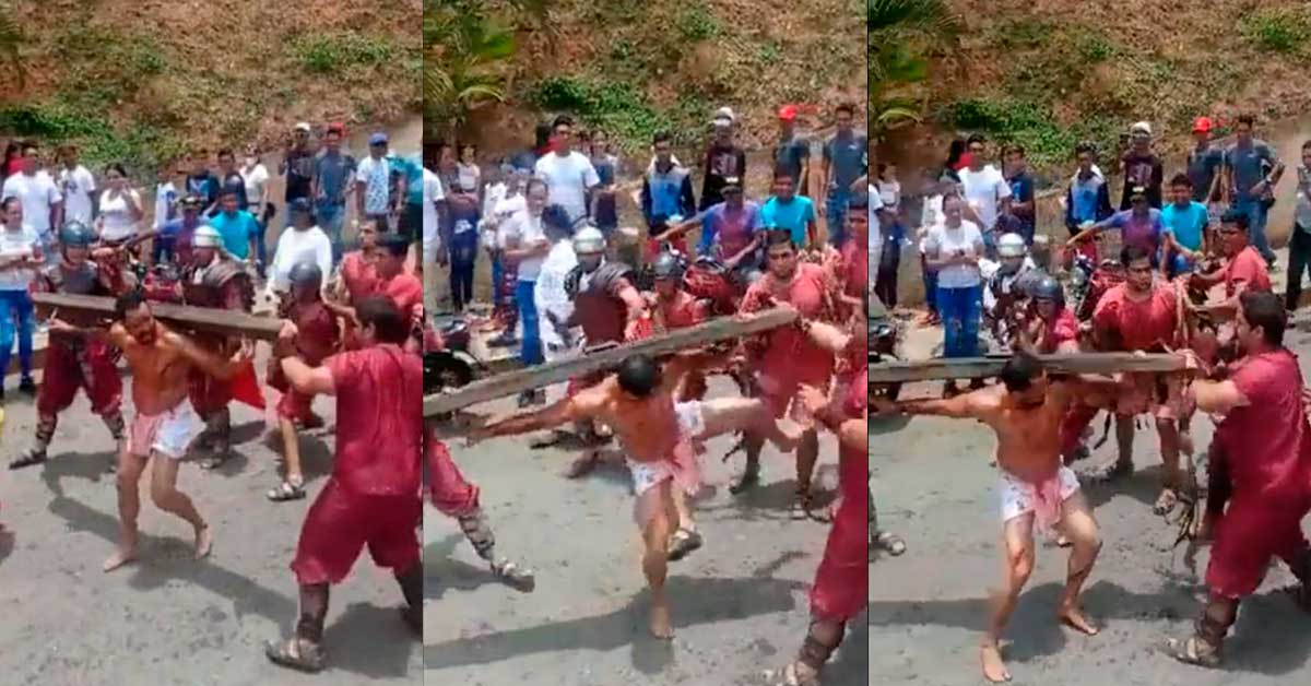 ¡Se Salió Del Papel! Actor Que Interpretó A Jesús En El Vía Crucis Se ...