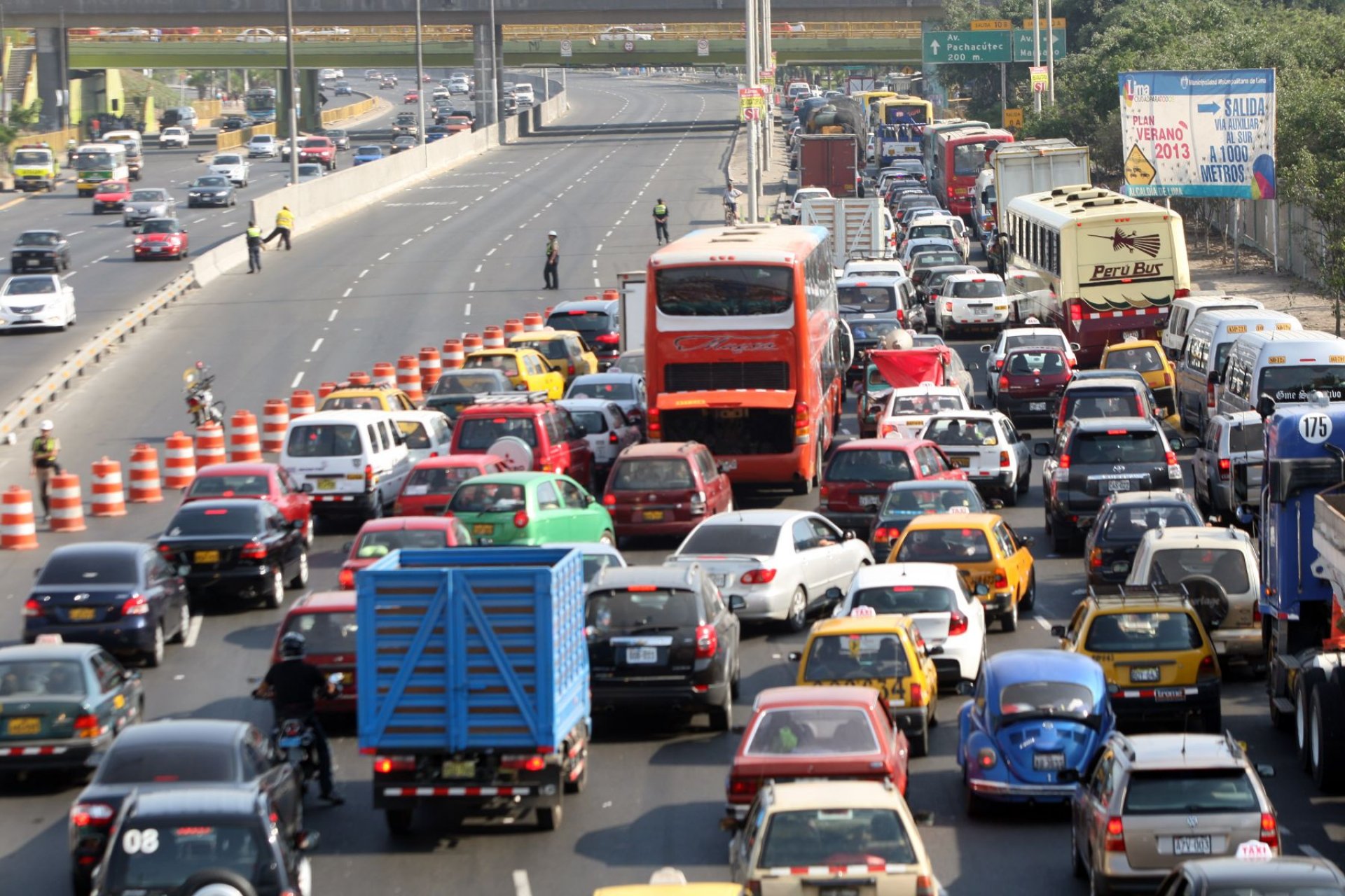 ¡Atención! PNP informa que carriles en la Panamericana Sur cambiarán a