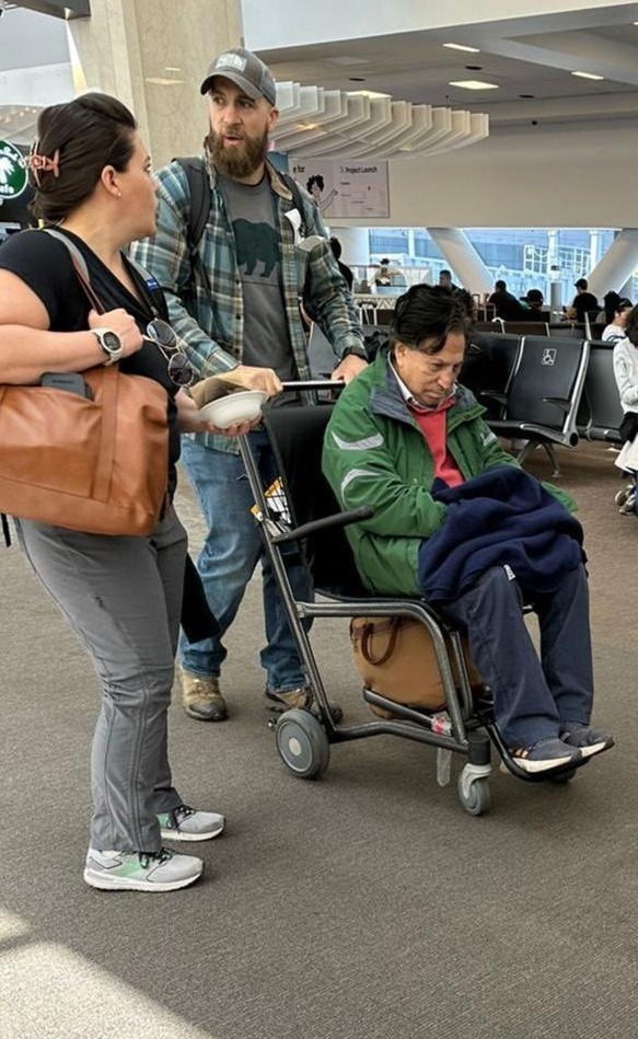 Imágenes exclusivas del exmandatario en Aeropuerto Internacional San Francisco (2).