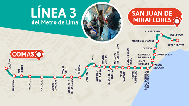 L�nea 3 del Metro de Lima ser� impulsada por el Gobierno este a�o.