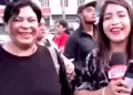 ¡Amor de madre! Mujer se quitó la blusa en la calle para que su hija dé examen de admisión en UNMSM
