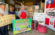 Jicamarca: Gobierno de Taiwn y Exitosa entregan vveres a olla comn 'El mirador de Israel' que alimenta a 112 personas diarias