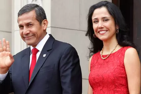 Ollanta Humala, expresidente de la Repblica, y su esposa Nadie Heredia.