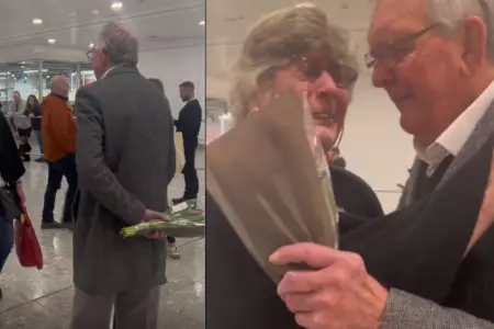 Anciano le regala flores a su esposa y emociona en redes sociales