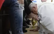 El papa lava los pies a doce jvenes detenidos en ritual de Jueves Santo