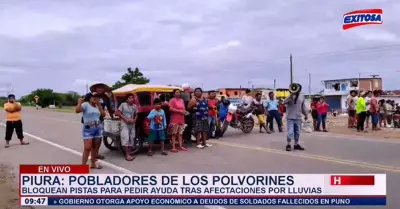 Pobladores de Los Polvorines exigen presencia de las autoridades por lluvias.