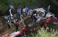Carretera Central: 10 muertos y 20 heridos deja despiste de bus interprovincial al ro Rmac