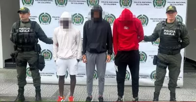 Futbolistas de Once Caldas detenidos por extorsin.