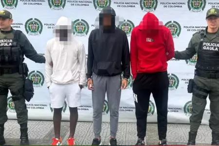 Futbolistas de Once Caldas detenidos por extorsin.