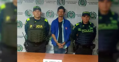 Polica colombiana captura a Sergio Tarache.