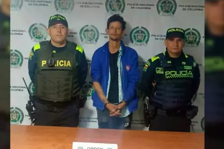 Policía de Colombia capturó al feminicida Sergio Tarache.