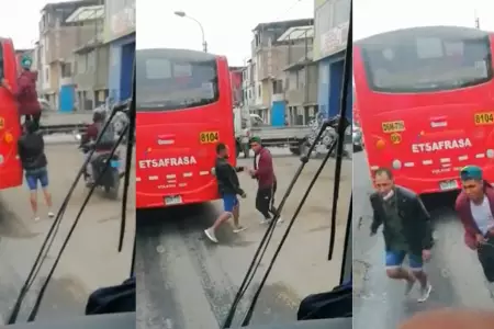 Ladrones roban bus por la ventana