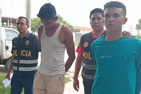 Los sospechosos venezolanos intervenidos por la Polica.