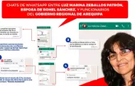 Exclusivo! Filtran chats de la esposa del gobernador de Arequipa ordenando contratar a personal