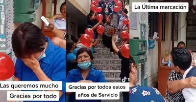 Enfermeras peruanas se jubilan entre aplausos y lgrimas.