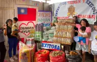 Comas: Exitosa y Taiwán donan alimentos a olla común que atiende a 104 personas vulnerables