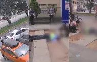 Indignante! Delincuente dispara a sereno tras persecucin por robo en Surco