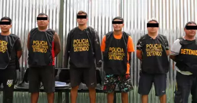PNP captura a seis integrantes de banda criminal que operaban en bnker.