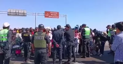 Albergue para migrantes varados en Tacna.