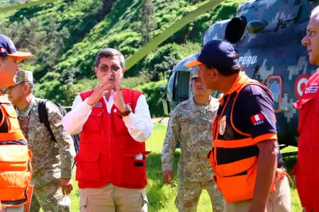 Ministro de Defensa llega a Huaral a supervisar atencin frente al desastre.