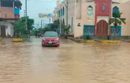 Tumbes: Intensa lluvia de dos horas consecutivas cay sobre la ciudad nortea