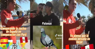 Espaol afirma que los peruanos comemos palomas.