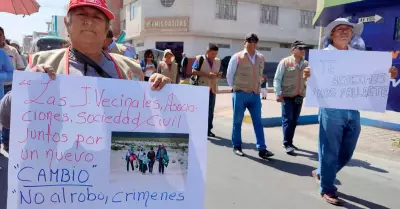 Poblacin en Tacna protesta por crisis migratoria.