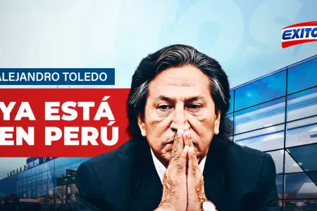 Alejandro Toledo llegó al Perú.