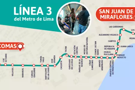 Lnea 3 del Metro de Lima ser impulsada por el Gobierno este ao.