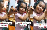 Venezolana le pregunta a su hija si prefiere arepas o pollo a la brasa, y la nia tiene curiosa respuesta