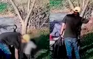 Repudiable! Venezolano golpea ferozmente a su hija en parque de Jess Mara