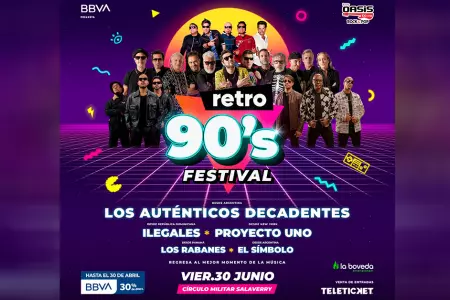 Show Retro 90's Festival en Lima