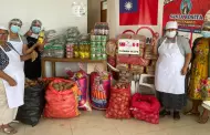 Gobierno de Taiwán y Exitosa entregan donaciones de alimentos a olla común 'Santa Rosita'