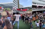 Conocida universidad contrata grupo de cumbia y estudiantes sorprenden bailando