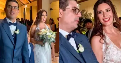 Vernica Linares se cas con el abogado Alfredo Rivero.