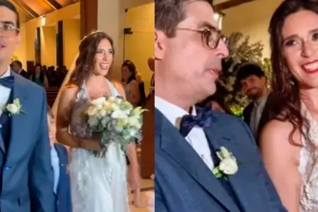 Vernica Linares se cas con el abogado Alfredo Rivero.