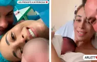 Ms que felices! Olinda Castaeda dio a luz a su tercera hija a sus 41 aos
